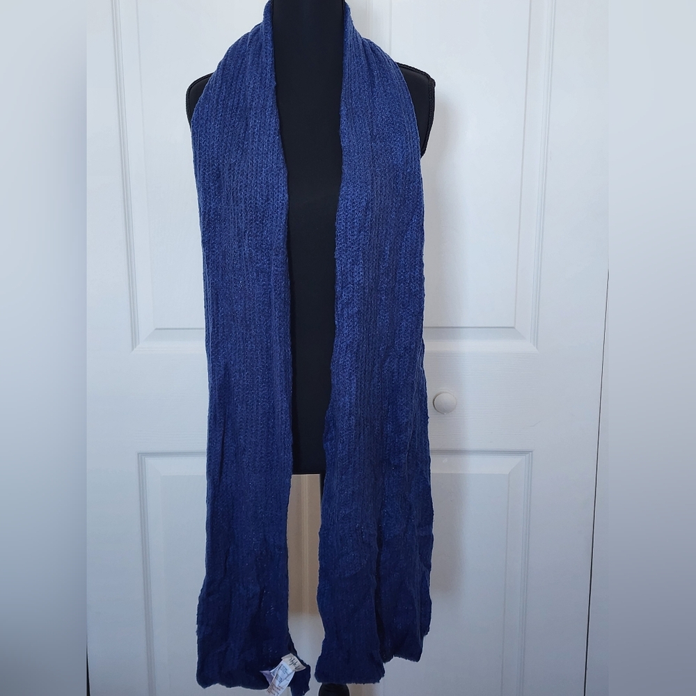 Style&Co Navy Blue Knit Scarf One Size